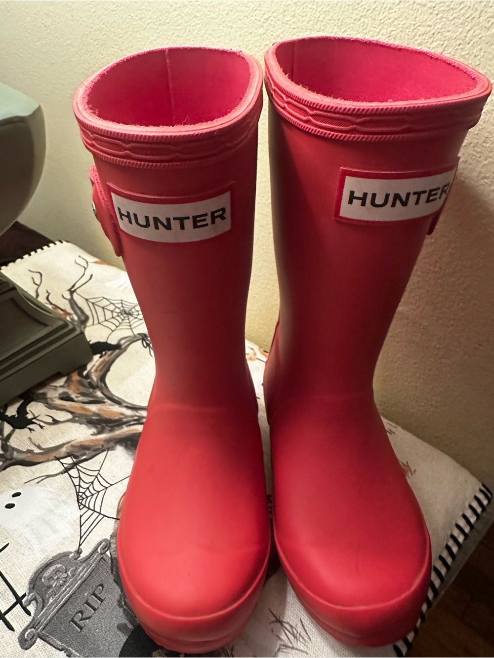 Hunter Toddler Tall Red Rain Boots 8